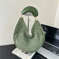 High-End Handwoven Beach Bag, Large Capacity, Shoulder Bag, Summer Style