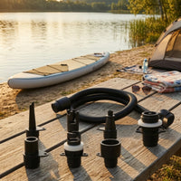 Threaded Hose with Adapter Set Stepped Pump Adapter Kit Easy to Install Pump Hose with Nozzles Leak-Resistant