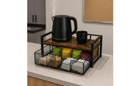 Tabletop Organizer Rack Rectangular Multi-Compartment Desk Organizer With