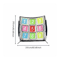 9-Hole Target Net Training Aid Disc Golf Practice Target Long-Lasting
