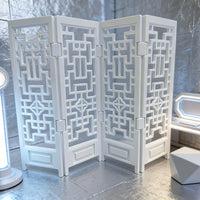 Foldable Mini Chinese Screen Model - Miniature Furniture Partition for Dollhouse Decor