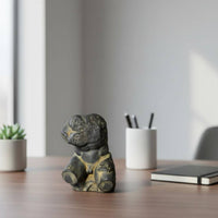 Abstract Male Torso Figurine Iron Powder Resin Seated Torso Sculpture for Shelf
