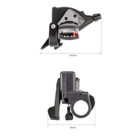 Handlebar-Mounted Gear Shifter with Gear Indicator Compact Cycle Shifter with Cable Accurate Responsive for Commuters