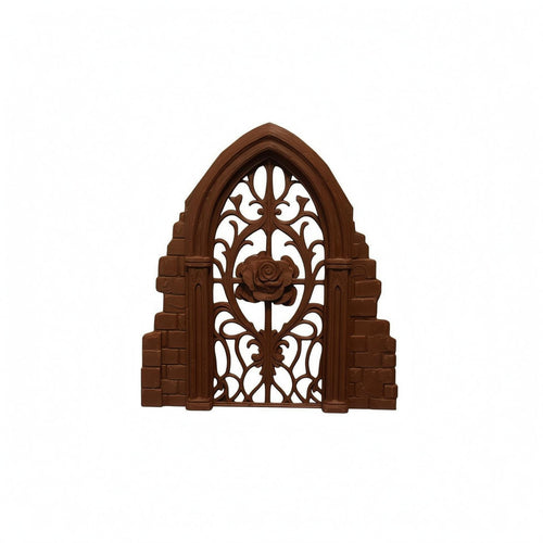 Dollhouse Miniature Arched Window Wall Structure Decor Ornate Gothic Design Dollhouse Miniature Arched Window Openwork