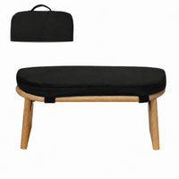 Meditation Bench with Travel Bag Wooden Meditation Bench Angled Furniture for Adults