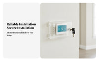 Tamper-Resistant Thermostat Lock Box with Key Sturdy Wall-Mounted Thermostat Cover Universal Ventilated for Landlords, Offices, Schools, Home