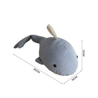 Whale Doorstop Decorative Doorstop with Textile Cover Non-Slip for Children
