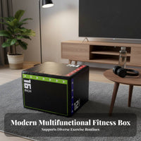 long-lasting Cover tri-functional Soft Plyo Box Fullphysique Conditioning tri-functional Foam Plyo Box Non-Slip Surface leap Trainer for fitness instructors, Gym-Goers, Beginners