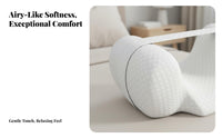 Detachable Strap Anti-Roll Sleep Pillow Ergonomic Design Back Sleeping Guide Soft & Supportive for Patients, Bed, Nursing Home, Wheelchair