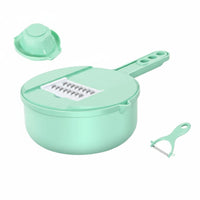 Stainless Steel Multifunctional Vegetable Cutter Set Easy to Clean Multifunctional Vegetable Chopper Non-Slip Handle Food Shredder and Grater Complimentary for Home Cooks, Beginners, Meal Prep