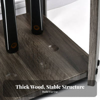 Nine-Hole Cue Rack Vintage Design 9 Cue Billiard Rack Wood Grain Finish Pool Holder for Clubhouse, Bar