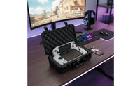 Shock Absorbing Sponge Shock-Absorbing Lining Hard Shell Console Case Wear Resistant Shielded Travel Case Precision Fit Handheld Game Storage Box for Gamers, Outdoor
