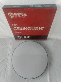 吸顶灯伯爵阳光吸顶灯三防72W40W25W LED灯白光6500K推入式安装超 40w白光【流通款】黑框 直径38