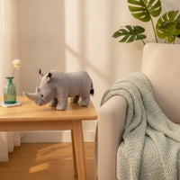Rhino Stuffed Toy Soft Stuffed Rhinoceros Stuffed Rhino Cute Rhinoceros Toy Cuddly for Children, Bedtime, Nursery