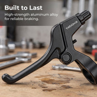 TEBOKA Aluminum Alloy Bicycle Brake Lever for Kids' Bikes, Mountain, Road, and Folding Bikes