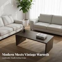 Rectangular Floor Desk Retro Look Coffee Table Low height for Bedroom, Students