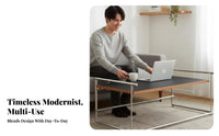 Transforming Coffee Table with Desk Function Multi-Functional Transformable Furniture Space-Saving elevateTop Design