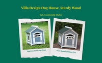 Waterproof insulated wood dog house