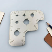 Radius Marking Ruler Easy to Read Leather Ruler Long-Lasting