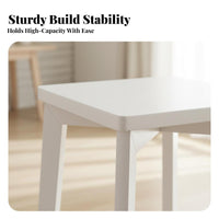 Stacking Square Stool Ergonomic Height Stackable Square Seat Odor-Clear