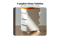 3-Tier Rolling Organizer 360-Degree Rotation 3-Tier Utility Cart Anti-Rust