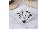 50 Pieces Replacement Nail Brush Head Detachable Nail Brush Head with Flat Bristles Brushes Translucent Applicator