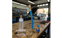 1/4 Inch SAE Oil and Dye Injector Hand-Operated A/C Injector Transparent Compact for Mechanics, DIYers, Garage, Workshop