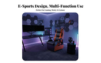 Lounge Station with Rotating Tray Reclining Function Computer Armchair Sofa-Like Comfort Ergonomic Design for Adults