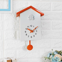 Cuckoo Wall Clock Nordic Style Modern Cuckoo Clock Hourly Chime Home Decor for Living Room, Bedroom, Office