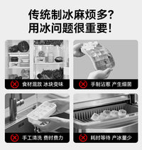 跨境新款制冰机小型家用宿舍户外学生迷你全自动制冰器