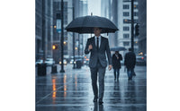 Wind-Resistant Straight Handle Umbrella Slim-Profile Large Outdoor Umbrella Oversize Quick-Dry for Business Professionals