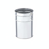 Galvanized Trash Can Insert Polished Finish Metal Trash Can Liner Rust Resistant