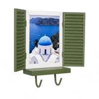 Shuttered Wall Frame Multi-Purpose Window Frame Decor Painted