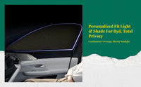 Car window privacy curtains, full coverage