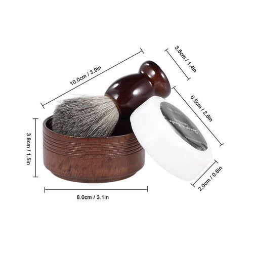 Wooden Shaving Bowl Long-Lasting Personal Care Even Finish for Men