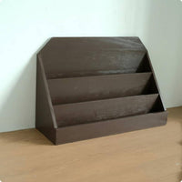 Vintage Wood File Rack Saving Wooden Desk Organizer Easy to Clean Desktop Document Sorter for Study