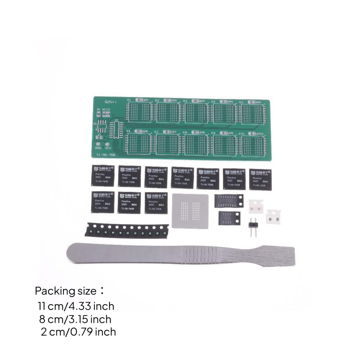 BGA Soldering Practice Kit Easy to Solder Electronic Learning for Beginners