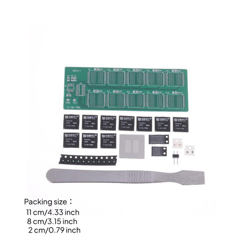 BGA Soldering Practice Kit Easy to Solder BGA Chip Soldering Board Double-Sided