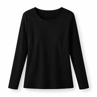 Ladies T Shirts with Floral Print for Plus Size Women, Polyester Blend Casual Tee for Everyday Wear, Extended Sizes Available