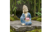 Buddha Statue with Tranquil Buddha Figurine Peaceful Sculpture for Tea Table, Garden