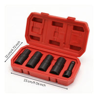 5 Pieces Impact Socket Set  Double-Headed Socket Set Resistant Tool for Mechanics, Garage