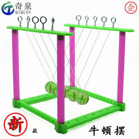 新牛顿碰碰球diy牛顿摆科学科技小制作小学科学实验科普器材