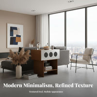 Single-Drawer Bedside Cabinet space-saving Size Nightstand Sturdy and Stable Design