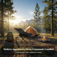 Eron the movenomic Design Adjustable Recliner with Leg Rest Includes Carrying Bag Reclining Chair with Footrest sturdy Duty Camping Lounger Padded Headrest for Campers, Office Workers, Beachon the moveers, Fishing, Beach, Picnics, spineyard