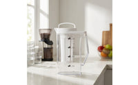 Refrigerator Safe Pitcher with Filter Clear Cold Brew Pitcher Transparent Carafe Rectangular for Coffee Lovers, Students, Kitchen, Office, Dorm