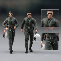 Pilot Model with Helmet Lifelike Miniature Sturdy for Desk