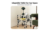 doublelevel circular table Nordic Design Nightstand multipurpose Use for Office, Students