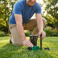 360 Degree Sprinkler Easy to Install Outdoor Watering Gear Gentle Mist Spray