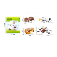 4 Pieces Molded Animal Life Cycle Toy Three-Dimensional Life Cycle Model Learning Educational Figures Realistic for Science Lessons