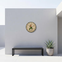 Decorative Thermometer Wall Clock 3D Relief Home Decor Battery Operated